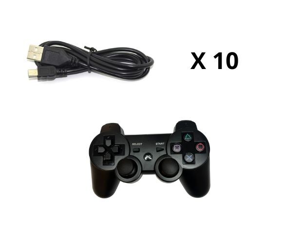 &u+ CABLE CARGADOR JOYSTICK PS3 80 CM X 10